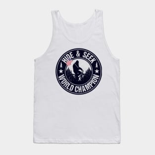 Hide And Seek World Champion Bigfoot American Flag Tank Top